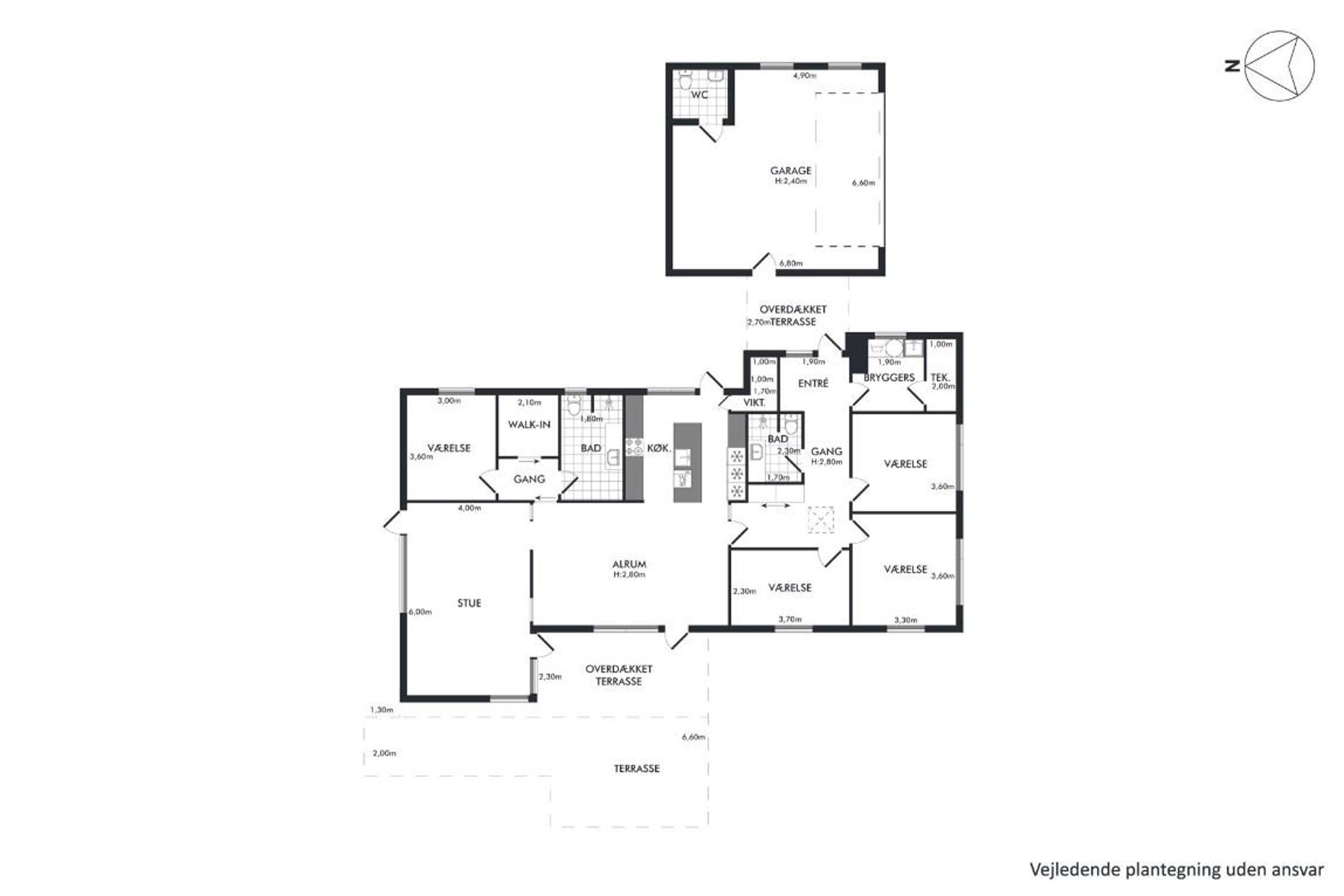 Morbærhaven 18, 9000 Aalborg - Plantegning