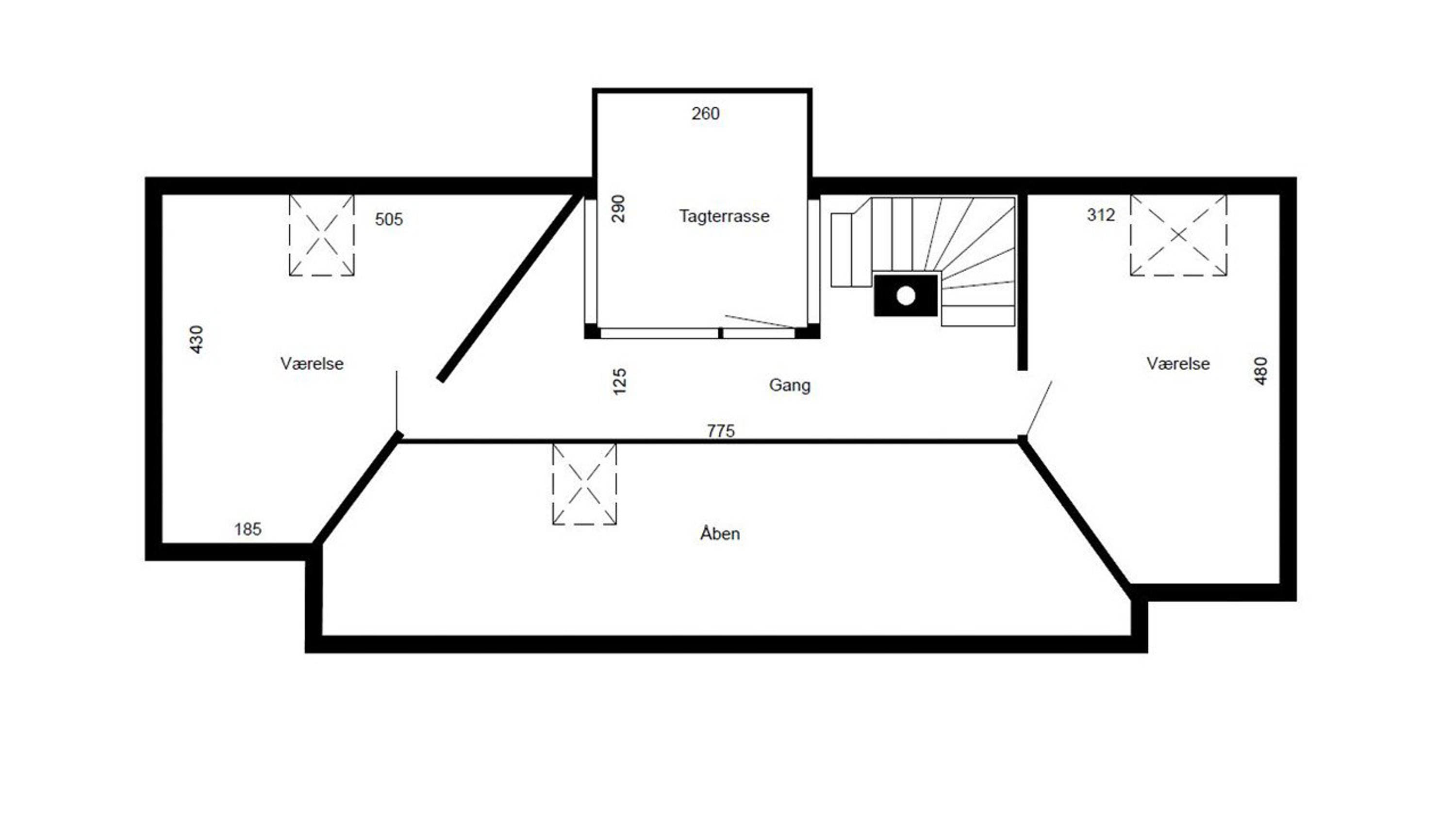 Danmarksgade 43, 3. th., 9000 Aalborg - Plantegning
